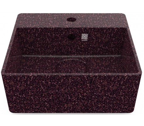 Woodio håndvask 40 x 40 cm ECO - Lerbrun