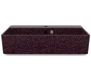 Woodio håndvask 60 x 40 cm ECO - Lerbrun 2