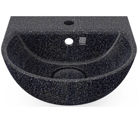 Woodio vægmonteret håndvask 40 x 40 cm ECO - Polar hvid