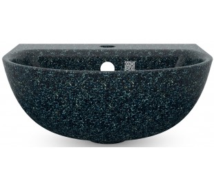 Woodio vægmonteret håndvask 40 x 40 cm ECO - Mosgrøn 2