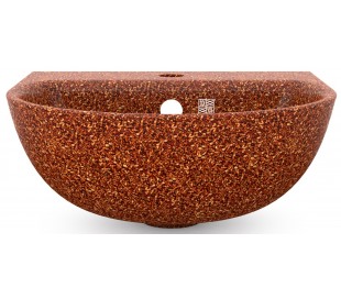 Woodio vægmonteret håndvask 40 x 40 cm ECO - Stengrå 2