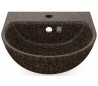 Woodio vægmonteret håndvask 40 x 40 cm ECO - Brun