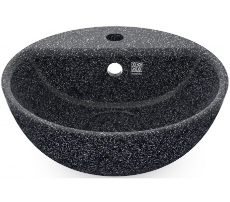 Woodio håndvask Ø40 cm ECO - Arktisk blå