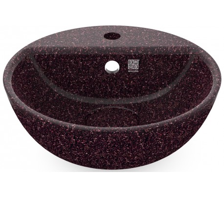 Woodio håndvask Ø40 cm ECO - Lerbrun