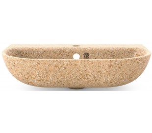 Woodio vægmonteret håndvask 40 x 40 cm ECO - Natural aspen 2