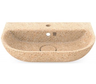 Woodio vægmonteret håndvask 40 x 40 cm ECO - Natural aspen