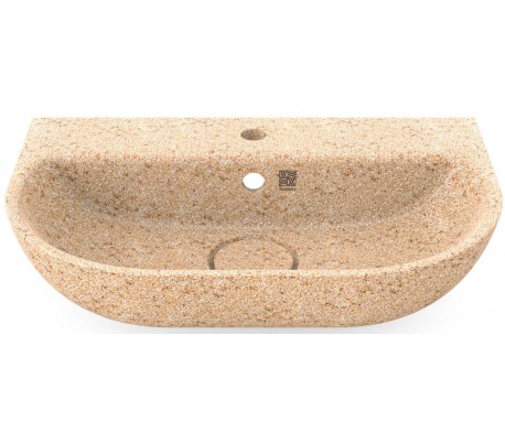 Woodio vægmonteret håndvask 40 x 40 cm ECO - Natural aspen