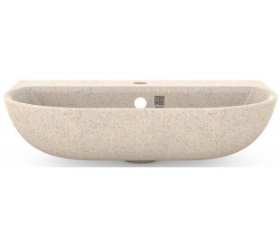 Woodio vægmonteret håndvask 60 x 40 cm ECO - Natural aspen 2