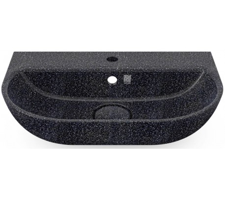 Woodio vægmonteret håndvask 60 x 40 cm ECO - Polar hvid