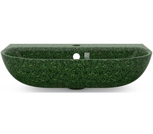 Woodio vægmonteret håndvask 60 x 40 cm ECO - Charcoal 2