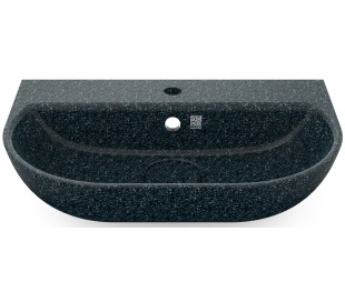 Woodio vægmonteret håndvask 60 x 40 cm ECO - Mosgrøn