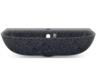 Woodio vægmonteret håndvask 60 x 40 cm ECO - Arktisk blå 2