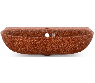 Woodio vægmonteret håndvask 60 x 40 cm ECO - Stengrå 2