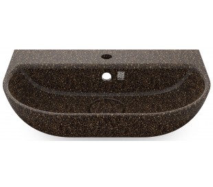 Woodio vægmonteret håndvask 60 x 40 cm ECO - Bær rød