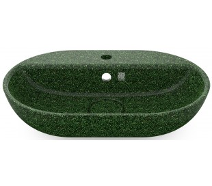 Woodio håndvask 60 x 40 cm ECO - Charcoal