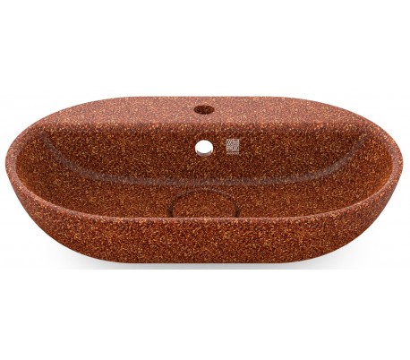 Woodio håndvask 60 x 40 cm ECO - Stengrå