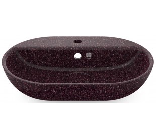 Woodio håndvask 60 x 40 cm ECO - Lerbrun