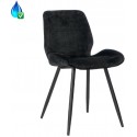 Miami Spisebordsstol i velour H78 cm - Sort/Taupe