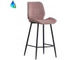 Toby Barstol i velour H104 cm - Sort/Rosa
