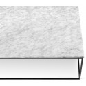 TemaHome Gleam sofabord i metal og marmor 120 x 75 cm - Sort/Grøn marmor