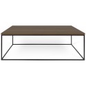 TemaHome Gleam sofabord i metal og marmor 120 x 75 cm - Sort/Sort marmor