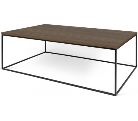 TemaHome Gleam sofabord i metal og marmor 120 x 75 cm - Sort/Sort marmor