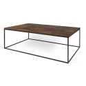 TemaHome Gleam sofabord i metal og finér 120 x 75 cm - Sort/Eg