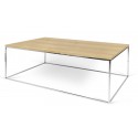 TemaHome Gleam sofabord i metal og finér 120 x 75 cm - Sort/Eg