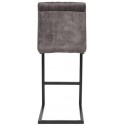Milo barstol i velour og metal H100 cm - Sort/Rust
