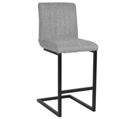 Milo barstol i velour og metal H100 cm - Sort/Jægergrøn