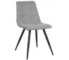 Jelt spisesbordsstol i tekstil og metal H85 cm - Sort/Zinkgrå