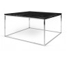 TemaHome Gleam sofabord i metal og marmor 75 x 75 cm - Krom/Sort marmor