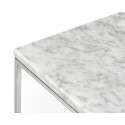 TemaHome Gleam sofabord i metal og marmor 50 x 50 cm - Krom/Sort marmor