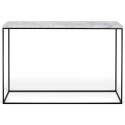 TemaHome Gleam konsolbord i metal og marmor 120 x 40 cm - Sort/Sort marmor