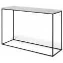 TemaHome Gleam konsolbord i metal og marmor 120 x 40 cm - Sort/Sort marmor
