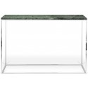 TemaHome Gleam konsolbord i metal og marmor 120 x 40 cm - Sort/Grøn marmor