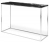 TemaHome Gleam konsolbord i metal og marmor 120 x 40 cm - Krom/Sort marmor