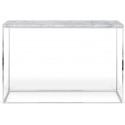 TemaHome Gleam konsolbord i metal og marmor 120 x 40 cm - Krom/Sort marmor