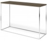 TemaHome Gleam konsolbord i metal og finér 120 x 40 cm - Krom/Valnød