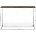 TemaHome Gleam konsolbord i metal og finér 120 x 40 cm - Sort/Valnød