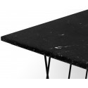TemaHome Helix sofabord i metal og marmor 120 x 75 cm - Sort/Grøn marmor