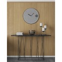 TemaHome Helix konsolbord i metal og marmor 120 x 40 cm - Sort/Grøn marmor