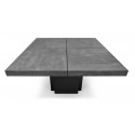 TemaHome Dusk spisebord i melamin 130 x 130 cm - Sort/Betongrå