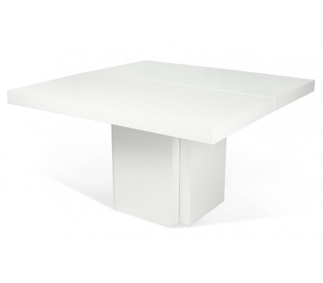 TemaHome Dusk spisebord i melamin 130 x 130 cm - Sort/Betongrå