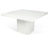 TemaHome Dusk spisebord i melamin og finér 130 x 130 cm - Hvid højglans