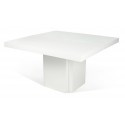 TemaHome Dusk spisebord i melamin 130 x 130 cm - Hvid højglans