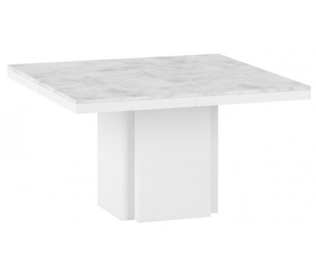 TemaHome Dusk spisebord i melamin 130 x 130 cm - Hvid højglans