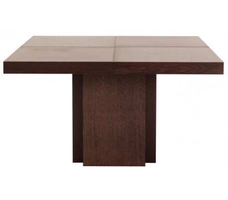 TemaHome Dusk spisebord i melamin og finér 130 x 130 cm - Hvid højglans