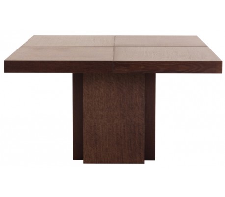 TemaHome Dusk spisebord i melamin og finér 130 x 130 cm - Chokolade