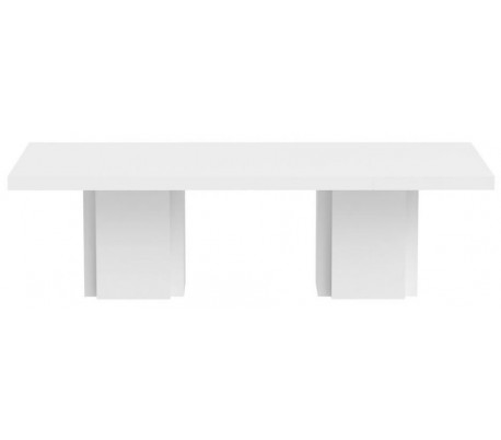 TemaHome Dusk spisebord i melamin og finér 262 x 130 cm - Sort/Betongrå